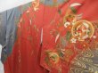 Photo2: 4530T11z1020  Japanese Kimono Silk TSUKESAGE Artist work Red-Brown (2)