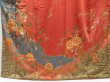 Photo5: 4530T11z1020  Japanese Kimono Silk TSUKESAGE Artist work Red-Brown (5)