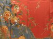 Photo8: 4530T11z1020  Japanese Kimono Silk TSUKESAGE Artist work Red-Brown (8)