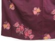 Photo6: 4530T12z740 Vintage Japanese Kimono Silk OMESHI Rose Dark grape (6)