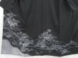 Photo5: 4530T13z1180  Japanese Kimono Silk TSUKESAGE Hut Black (5)