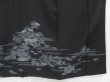 Photo7: 4530T13z1180  Japanese Kimono Silk TSUKESAGE Hut Black (7)