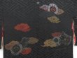 Photo3: 4601T01z460 Vintage Japanese Kimono Silk HAORI Cloud Black (3)