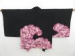 Photo1: 4601T11z440 Vintage Japanese Kimono Silk HAORI Wave Black (1)