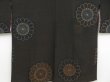 Photo3: 4601T12z700 Vintage Japanese Kimono Silk HAORI Chrysanthemum Black (3)