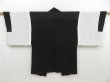 Photo4: 4602T04z460 Vintage Japanese Kimono Silk HAORI Sayagata Black (4)