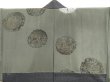 Photo2: 4602T06z470 Vintage Japanese Kimono Silk Men's HAORI  Dark gray (2)