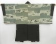 Photo5: 4602T08z580 Vintage Japanese Kimono Silk Men's HAORI Scenery Green-Gray (5)