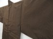 Photo5: 4602T12z630 Vintage Japanese Kimono Silk HAORI Hotei-son Dark brown (5)