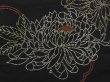 Photo4: 4603T02z550 Vintage Japanese Kimono Silk HAORI Embro Chrysanthemum (4)