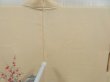 Photo7: 4603T03z540 Vintage Japanese Kimono Silk HAORI Flowers Light cream (7)