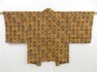 Photo1: 4603T11z590 Vintage Japanese Kimono Silk HAORI  Yellow ochre (1)