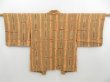 Photo1: 4603T15z560 Vintage Japanese Kimono Silk HAORI  Brown-Gray (1)