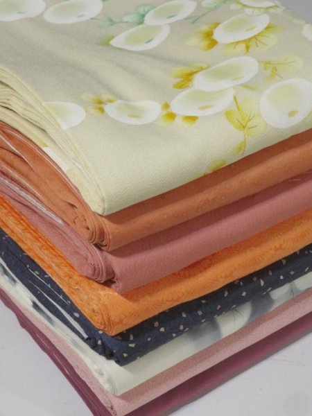 Photo1: 9TK02z81  Japanese Kimono Silk TSUKESAGE 8pcs FREE SHIPPING (1)