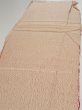 Photo3: 2T05z80  Japanese Kimono Silk  FABRIC Shibori Light cream 65.4x15.4 (3)