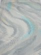 Photo1: 2T02z60  Japanese Kimono Silk  FABRIC Stream Light blue-gray 41.7x14.6 (1)