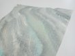 Photo6: 2T04z90  Japanese Kimono Silk  FABRIC Stream Light blue-gray 66.1x14.4 (6)