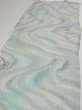 Photo3: 2T05z90  Japanese Kimono Silk  FABRIC Stream Light blue-gray 64.6x14.6 (3)