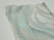 Photo6: 2T06z90  Japanese Kimono Silk  FABRIC Stream Light blue-gray 65.4x14.6 (6)