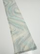 Photo2: 2T07z40  Japanese Kimono Silk  FABRIC Stream Light blue-gray 57.5x7.1 (2)