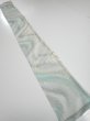 Photo5: 2T08z40  Japanese Kimono Silk  FABRIC Stream Light blue-gray 57.5x7.1 (5)