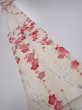 Photo1: 2U09z50  Japanese Kimono Silk  FABRIC Plum branch Off-white 78.0x6.5 (1)