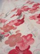 Photo4: 2U09z50  Japanese Kimono Silk  FABRIC Plum branch Off-white 78.0x6.5 (4)