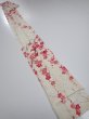 Photo6: 2U09z50  Japanese Kimono Silk  FABRIC Plum branch Off-white 78.0x6.5 (6)