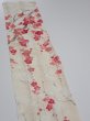 Photo3: 2U10z30  Japanese Kimono Silk  FABRIC Plum branch Off-white 35.4x6.5 (3)