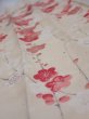 Photo4: 2U10z30  Japanese Kimono Silk  FABRIC Plum branch Off-white 35.4x6.5 (4)