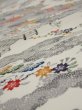 Photo4: 2S01z60  Japanese Kimono Silk  FABRIC Edo era Off-white 40.2x14.6 (4)