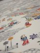 Photo4: 2S05z90  Japanese Kimono Silk  FABRIC Edo era Off-white 63.8x14.6 (4)