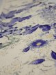 Photo4: 2S07z60  Japanese Kimono Crepe Silk  FABRIC Flowers Off-white 63.0x7.5 (4)