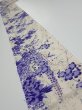 Photo1: 2S09z70  Japanese Kimono Crepe Silk  FABRIC Flowers Off-white 89.0x6.9 (1)