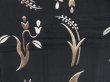 Photo4: 4604T04z520 Vintage Japanese Kimono Silk HAORI Flower Black (4)