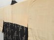 Photo8: 4604T04z520 Vintage Japanese Kimono Silk HAORI Flower Black (8)