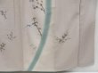 Photo7: 4604T08z980 Vintage Japanese Kimono Silk TSUKESAGE Flowers Light gray (7)