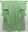 Photo1: 4604T13z860 Vintage Japanese Kimono Silk IROTOMESODE Phoenix Light green (1)