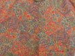 Photo3: 4607T03z600 Vintage Japanese Kimono Silk DOCHUGI Flowers Orangered (3)