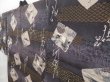 Photo2: 4607T05z640 Vintage Japanese Kimono Silk Men's JUBAN  Purple-Gray (2)