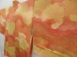 Photo2: 4607T08z560 Vintage Japanese Kimono Silk HAORI Cloud Dark orange (2)