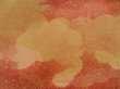 Photo4: 4607T08z560 Vintage Japanese Kimono Silk HAORI Cloud Dark orange (4)