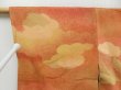 Photo6: 4607T08z560 Vintage Japanese Kimono Silk HAORI Cloud Dark orange (6)