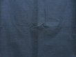 Photo3: 4607T11z750 Vintage Japanese Kimono Silk Men's Oshima Tsumugi  Dark navy (3)