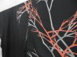 Photo2: 4607T12z930 Vintage Japanese Kimono Silk TSUKESAGE Branch Black (2)