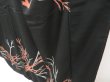 Photo4: 4607T12z930 Vintage Japanese Kimono Silk TSUKESAGE Branch Black (4)