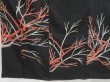 Photo6: 4607T12z930 Vintage Japanese Kimono Silk TSUKESAGE Branch Black (6)