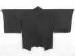 Photo3: 4608T01z420 Vintage Japanese Kimono Silk HAORI Festival Black (3)