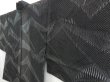 Photo2: 4608T06z300  Japanese Kimono Blend silk See through HAORI  Black (2)