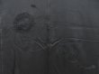 Photo1: 4608T11z580 Vintage Japanese Kimono Silk HAORI Embro Mirror Black (1)